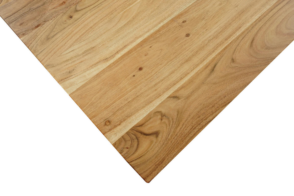 JÍDELNÍ STŮL, akácie, černá, barvy akácie, 160/85/76 cm - černá/barvy akácie, Lifestyle, kov/dřevo (160/85/76cm) - Linea Natura
