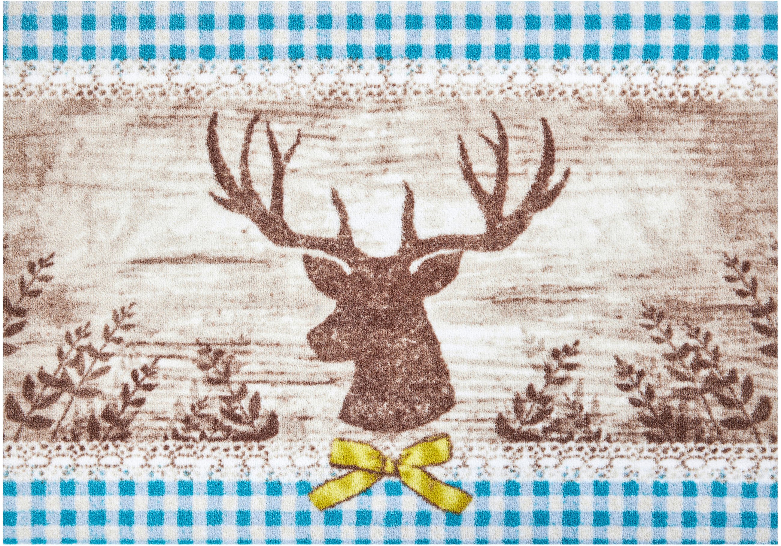 FUSSMATTE 50/70 cm Hubertus  - Creme/Braun, LIFESTYLE, Kunststoff/Textil (50/70cm) - Grund