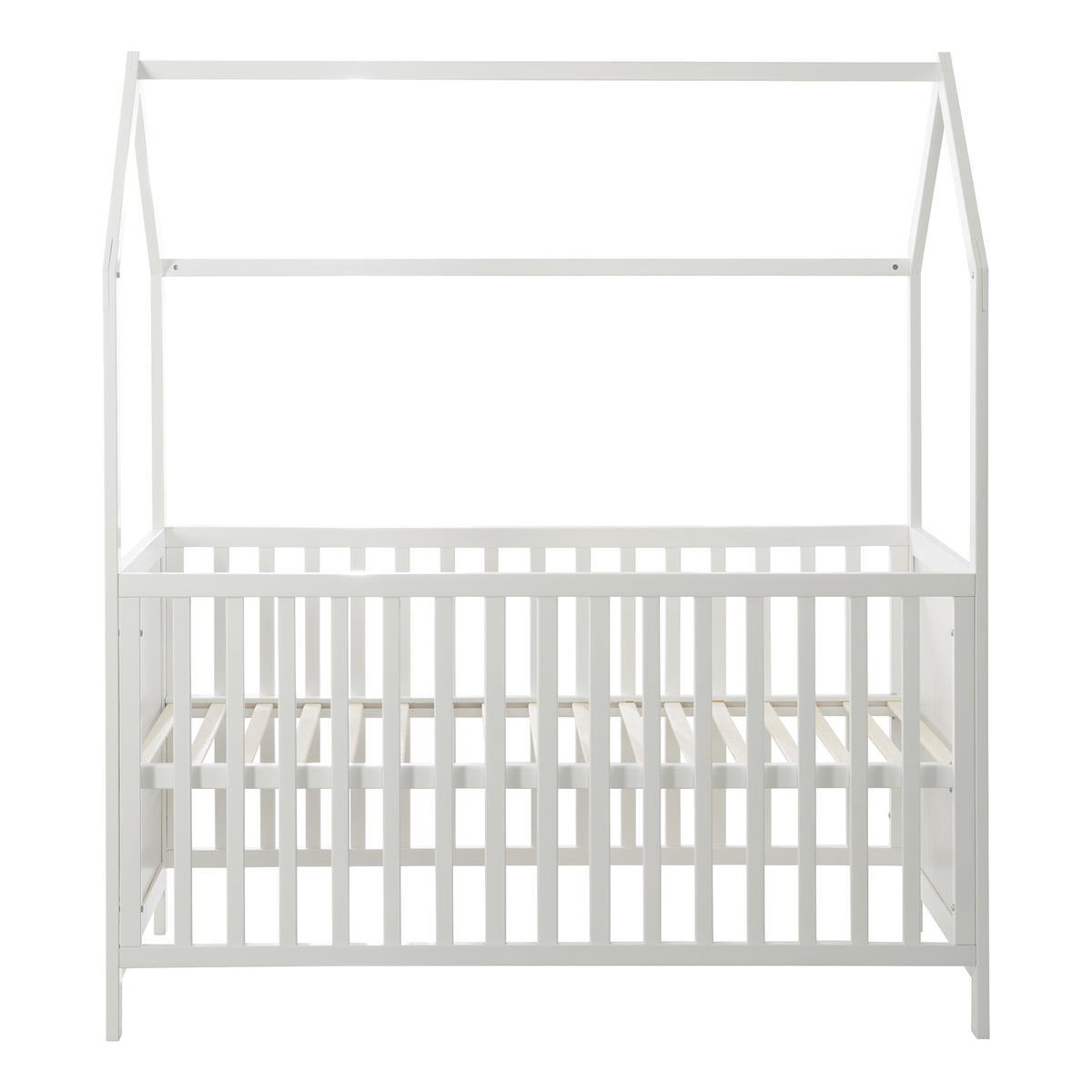 HAUSBETT  - Weiß, Basics, Holz/Holzwerkstoff (75/162,5/143,5cm) - Roba