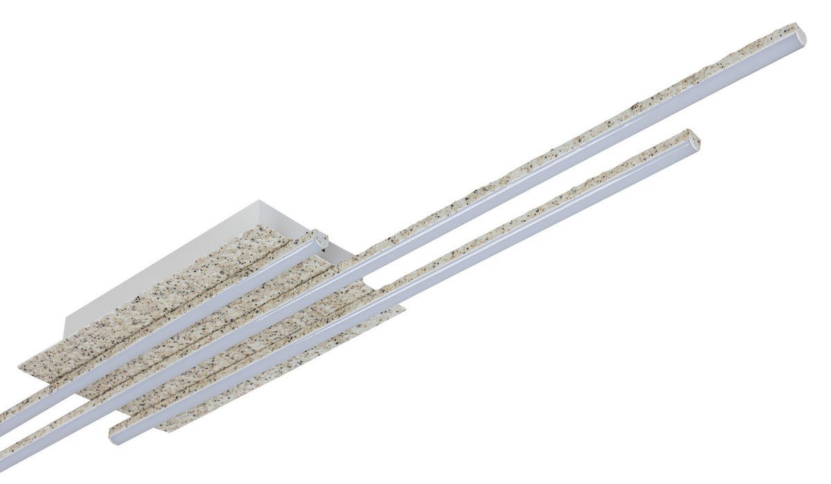 DECKENLEUCHTE 90/14/5,5 cm  - Weiß, Trend, Kunststoff/Metall (90/14/5,5cm) - Collett's Monde