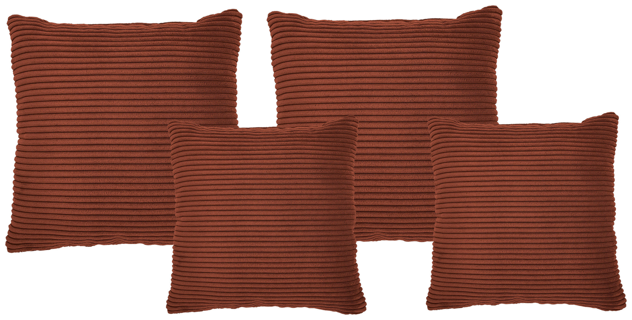 ZIERKISSENSET 4-teilig 42/53/42/53 cm  - Kupferfarben, KONVENTIONELL, Textil (42/53/42/53cm) - Livetastic