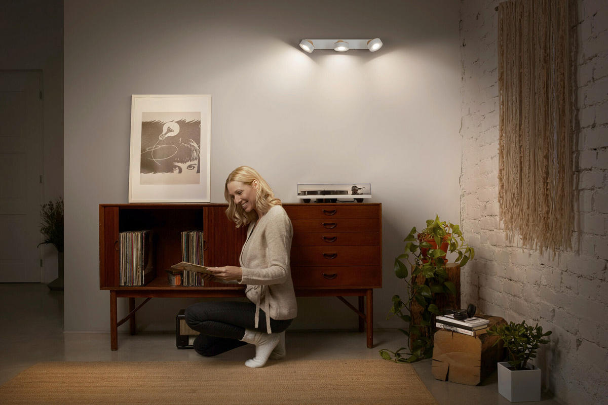 LED-DECKENLEUCHTE 49,8/9/10,8 cm   - Weiß, Design, Holz/Kunststoff (49,8/9/10,8cm) - Osram