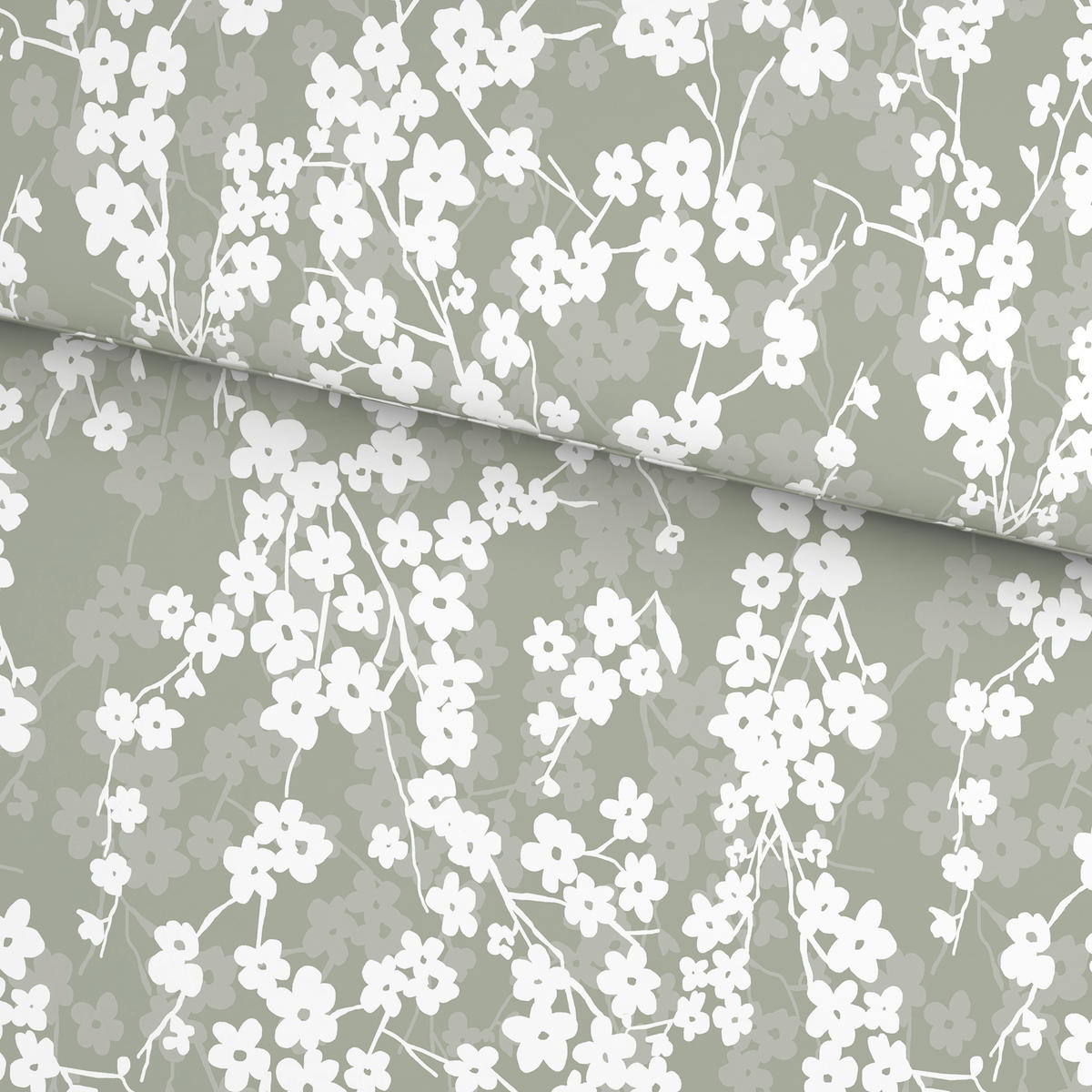 BETTWÄSCHE Musselin 155/220 cm  - Salbeigrün, Textil (155/220cm) - Esposa