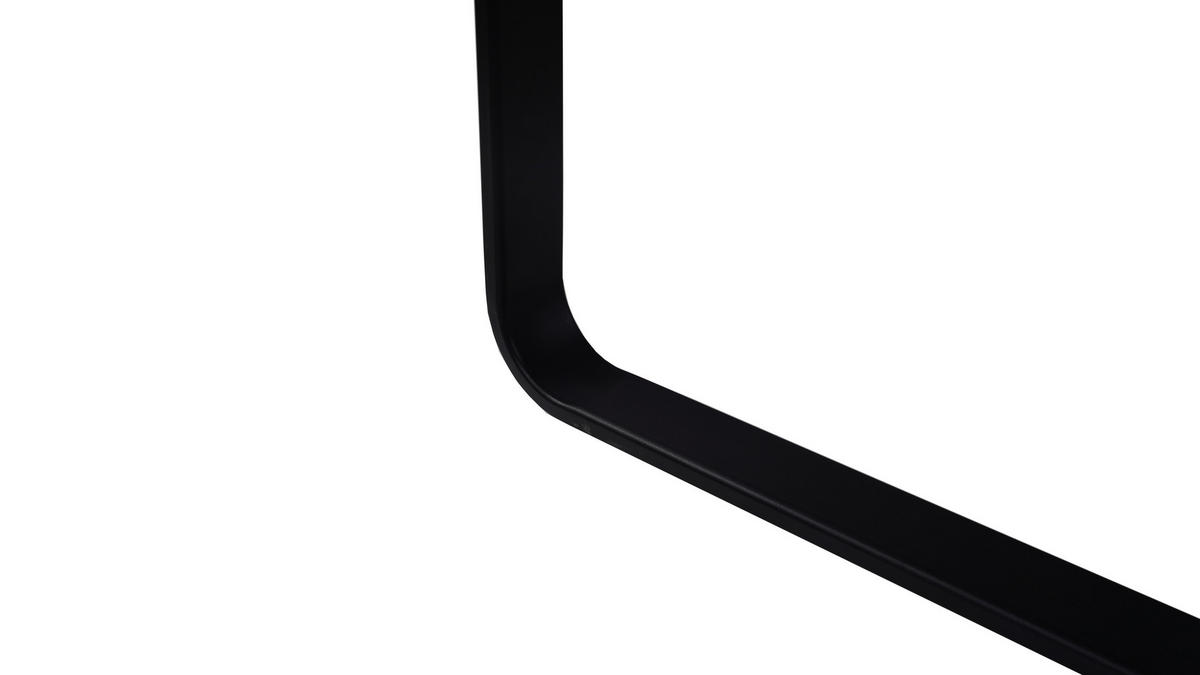 ECKBANK  in Braun  - Schwarz/Braun, MODERN, Textil/Metall (168-213/86/63cm) - MID.YOU