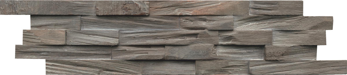 WANDVERKLEIDUNG - Grau, Basics, Holz (61/15/2cm)