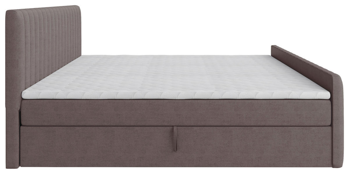 BOXBETT 180/200 cm  in Braun  - Schwarz/Braun, Basics, Kunststoff/Textil (180/200cm) - Carryhome