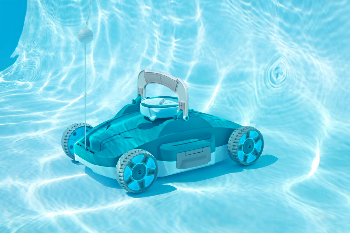 POOLROBOTER 58765 AQUATRONIX  - Grau/Grün, Basics, Kunststoff/Metall (44,5/32/16cm) - Bestway
