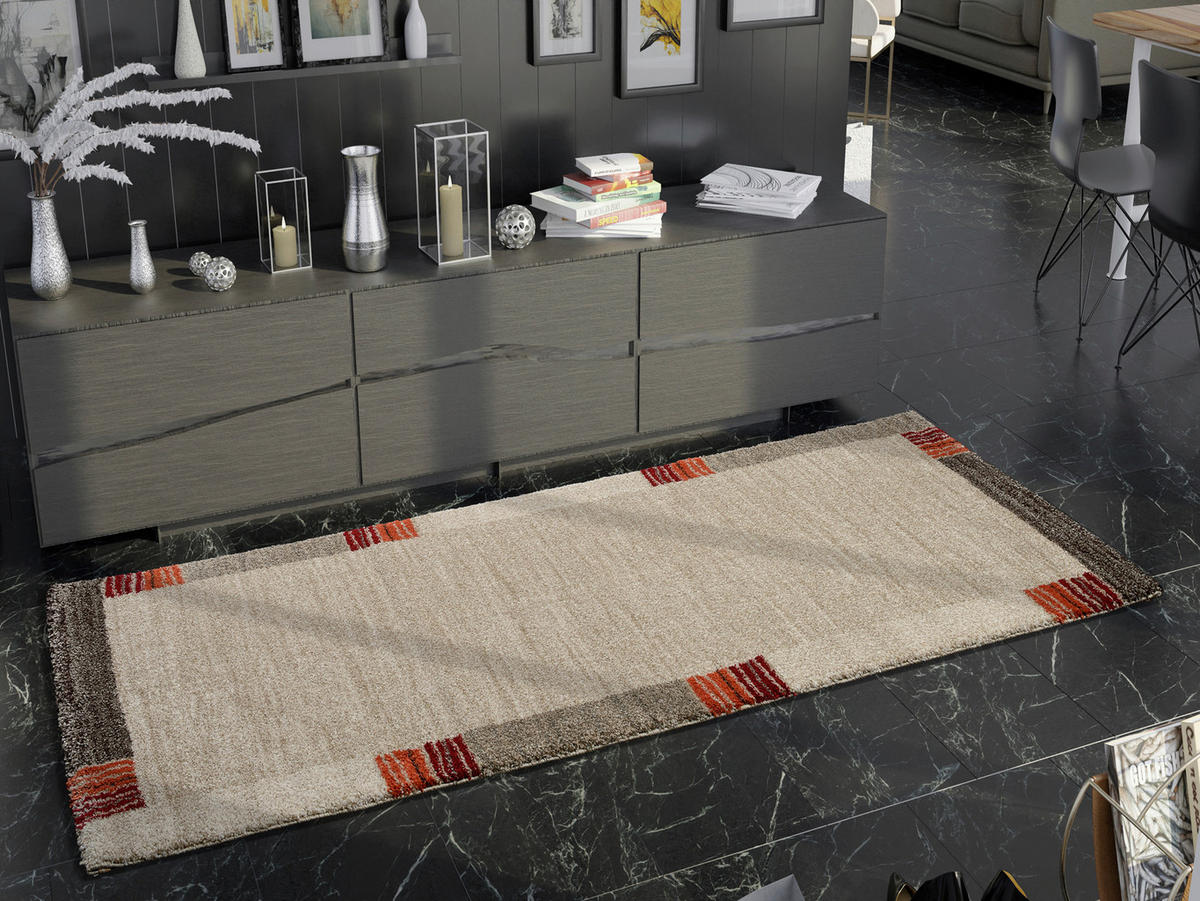 LÄUFER 80/250 cm Palazzo Lobo  - Dunkelbraun/Beige, KONVENTIONELL, Textil (80/250cm) - Novel