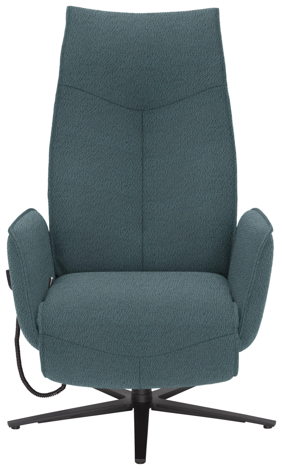 RELAXSESSEL in Textil Hellblau  - Anthrazit/Hellblau, Design, Textil/Metall (71/114/84cm) - Johann Jakob