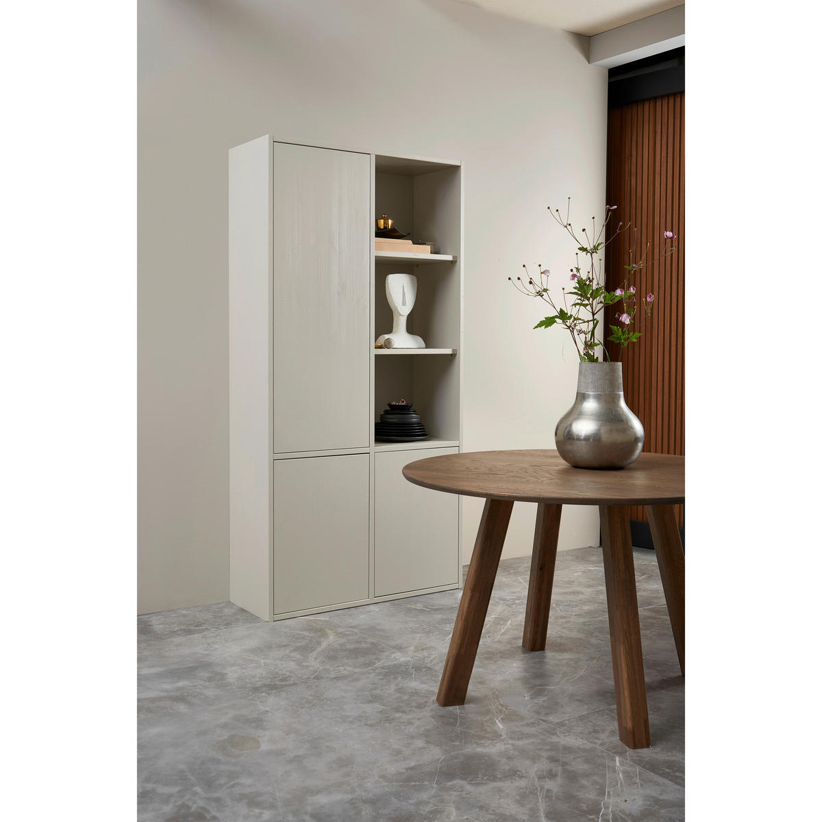 MEHRZWECKSCHRANK 100/200/40 cm  in Grauweiß  - Grauweiß, Design, Holz (100/200/40cm) - Livetastic