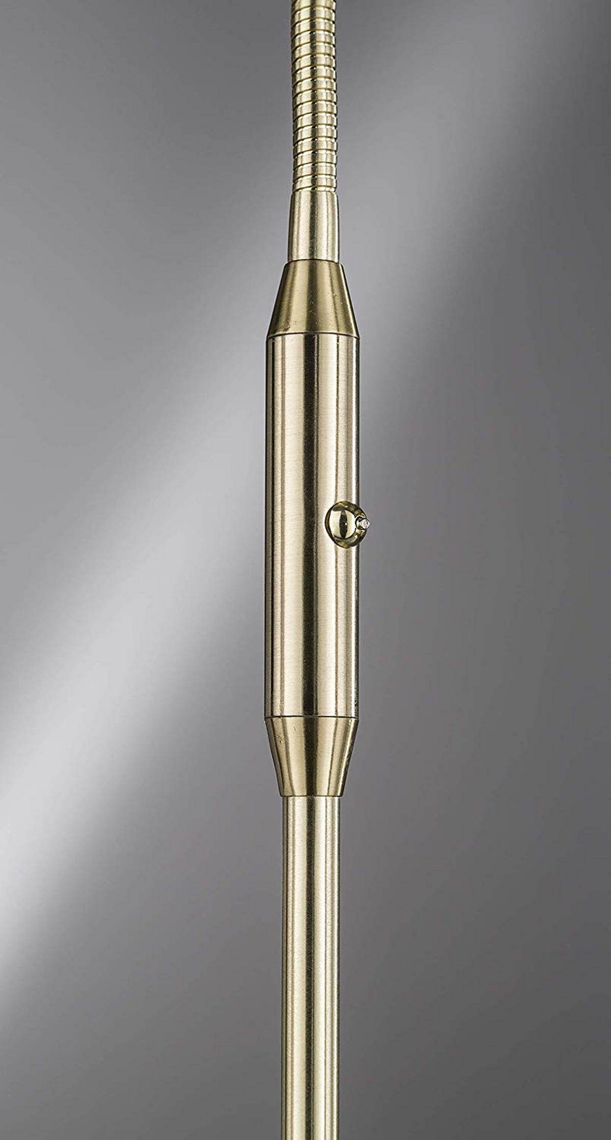 LED-STEHLEUCHTE - Messingfarben, Design, Glas/Metall (23/150cm) - Fischer & Honsel