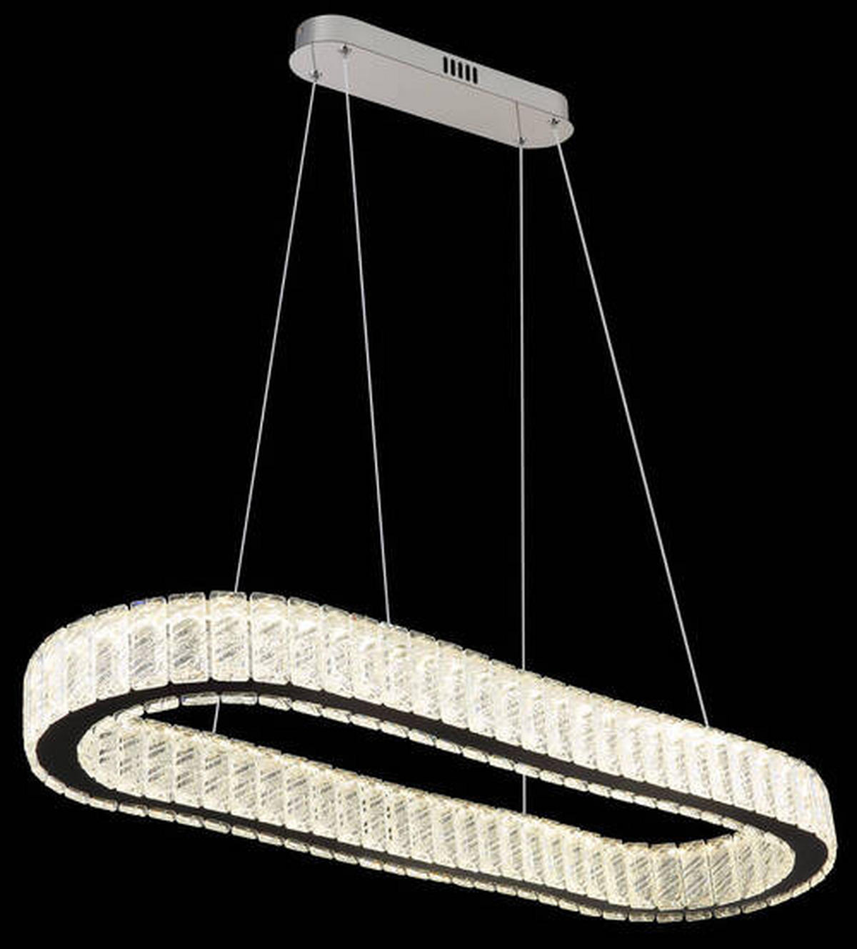 VISEČA LED-SVETILKA   //2700-6000 K/230 V/ - barve kroma/prozorno, Konvencionalno, kovina/umetna masa (89/31/120cm) - Globo