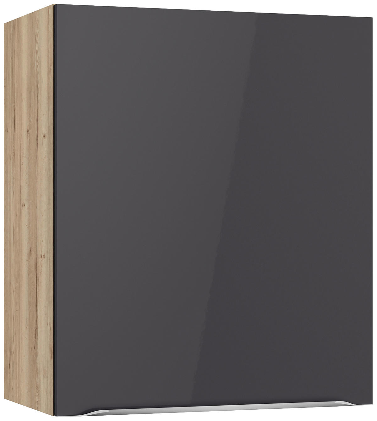 KÜCHENLEERBLOCK 270 cm   in Anthrazit, Eichefarben  - Edelstahlfarben/Eichefarben, Basics, Holzwerkstoff/Metall (270cm) - Optifit