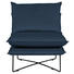 SESSEL in Textil Blau - Blau/Schwarz, Design, Textil/Metall (72/84/90cm) - Hom`in SESSEL in Textil Blau - Blau/Schwarz, Design, Textil/Metall (72/84/90cm) - Hom`in
