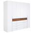 DREHTÜRENSCHRANK in furniert Kernnussbaum Weiß, Nussbaumfarben - Chromfarben/Nussbaumfarben, KONVENTIONELL, Holz/Holzwerkstoff (302/229,6/61cm) - Hülsta DREHTÜRENSCHRANK in furniert Kernnussbaum Weiß, Nussbaumfarben - Chromfarben/Nussbaumfarben, KONVENTIONELL, Holz/Holzwerkstoff (302/229,6/61cm) - Hülsta