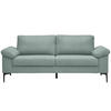 2,5-SITZER in Flachgewebe Salbeigrün  - Salbeigrün/Schwarz, Design, Textil/Metall (206/86/97cm) - Pure Home Lifestyle