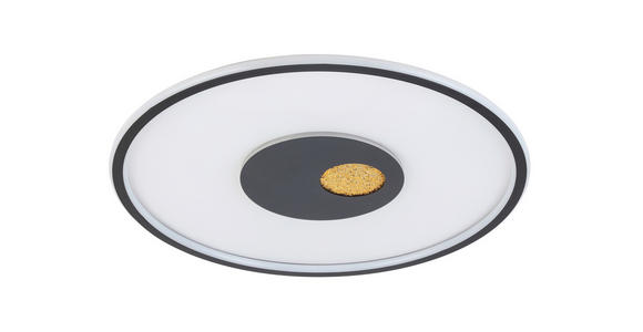 LED-DECKENLEUCHTE   - Goldfarben/Schwarz, Design, Kunststoff/Metall (60cm) - Dieter Knoll