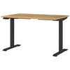 SCHREIBTISCH 120/80/72-118 cm  in Schwarz, Eichefarben  - Eichefarben/Schwarz, MODERN, Holzwerkstoff/Metall (120/80/72-118cm) - Novel