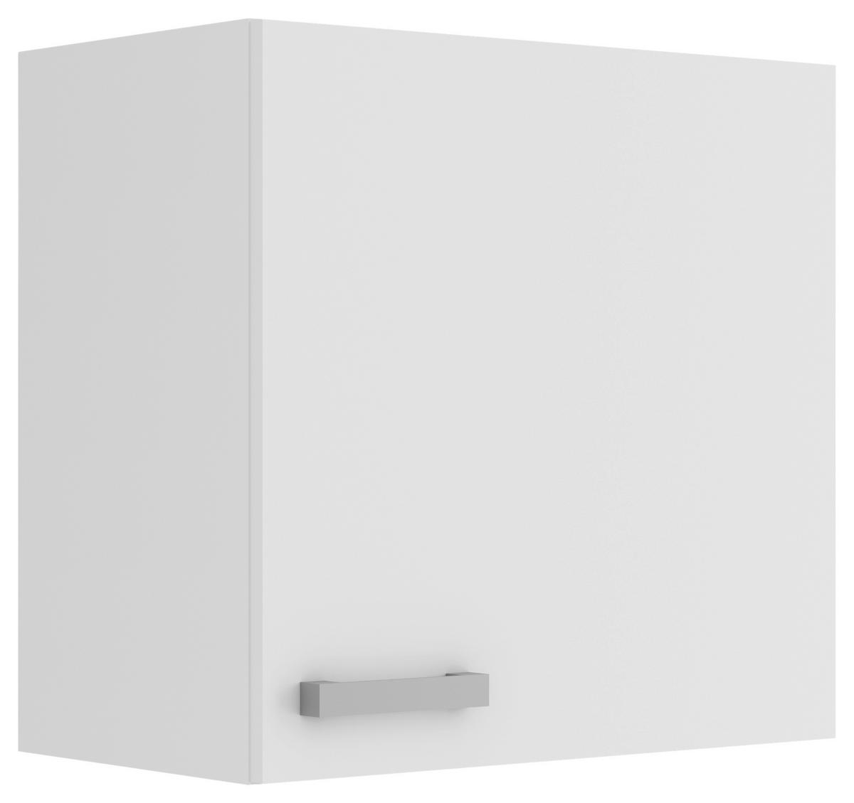 KÜCHENOBERSCHRANK 60/57,6/34,6 cm  in Weiß  - Alufarben/Weiß, Basics, Holzwerkstoff/Metall (60/57,6/34,6cm) - Optifit
