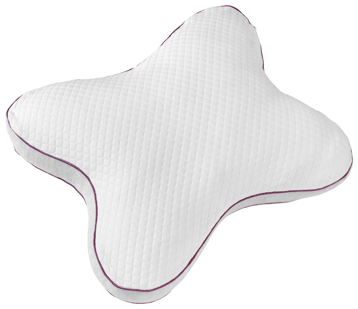 JASTUK ZA VRAT  55/46 cm       - siva/bela, Osnovno, tekstil (55/46cm) - Sleeptex