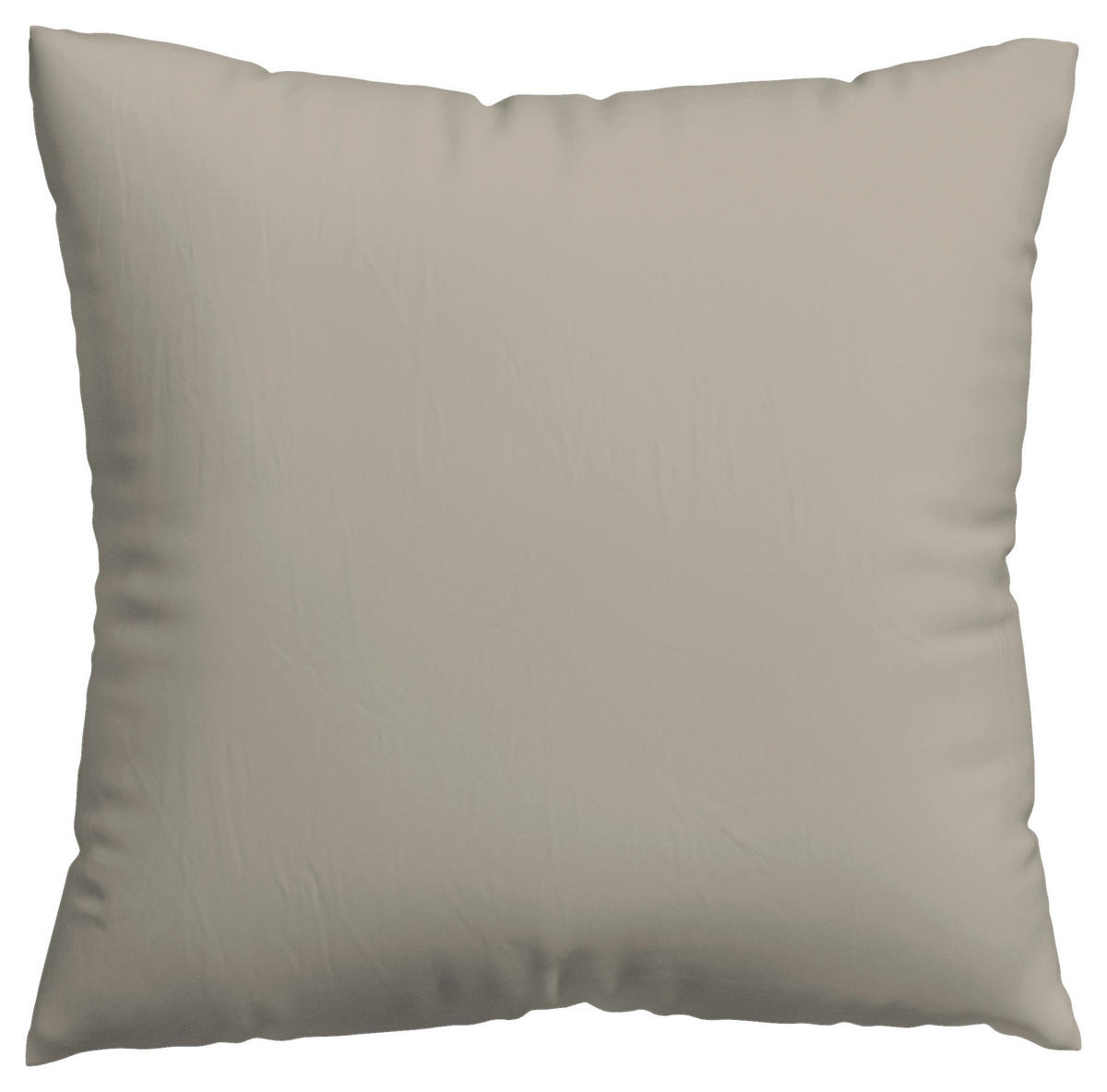 KISSENHÜLLE WOVEN SATIN 40/40 cm  - Taupe, Basics, Textil (40/40cm) - Schlafgut