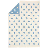 HEBKÁ DEKA, 80/100 cm - bílá/modrá, Trend, textil (80/100cm) - Patinio