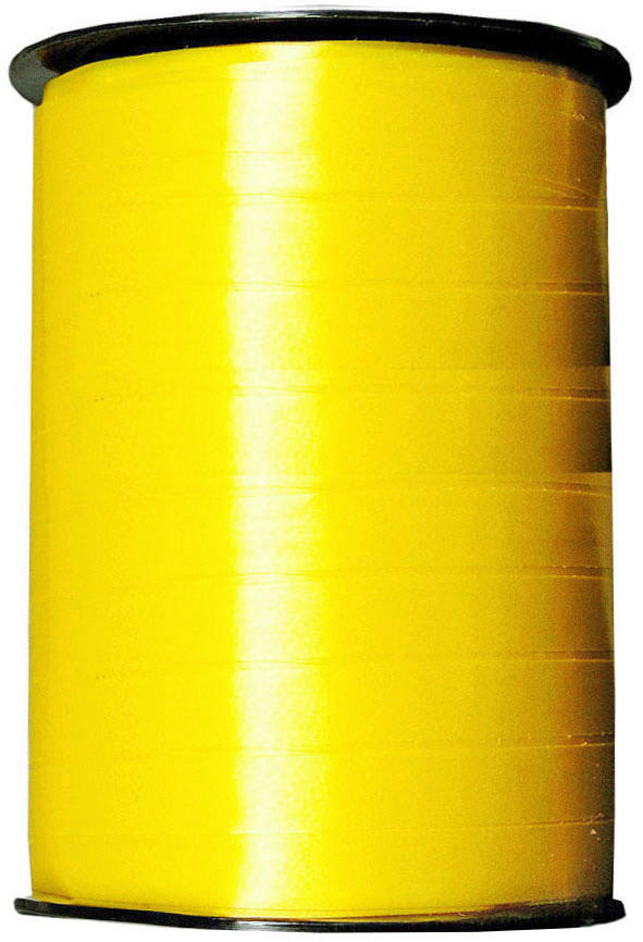 GESCHENKBAND  - Gelb, Basics, Kunststoff (1cm)