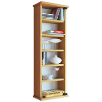 CD-Regal in Buchefarbe - Buchefarben, Konventionell, Glas/Holzwerkstoff (31/91,5/18cm) - MID.YOU