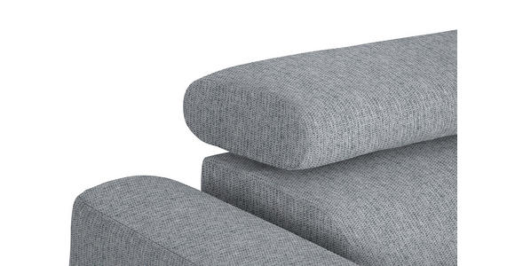 ECKSOFA in Webstoff Hellgrau 280/205 cm - Hellgrau/Schwarz, Design, Textil/Metall (280/205cm) - Xora