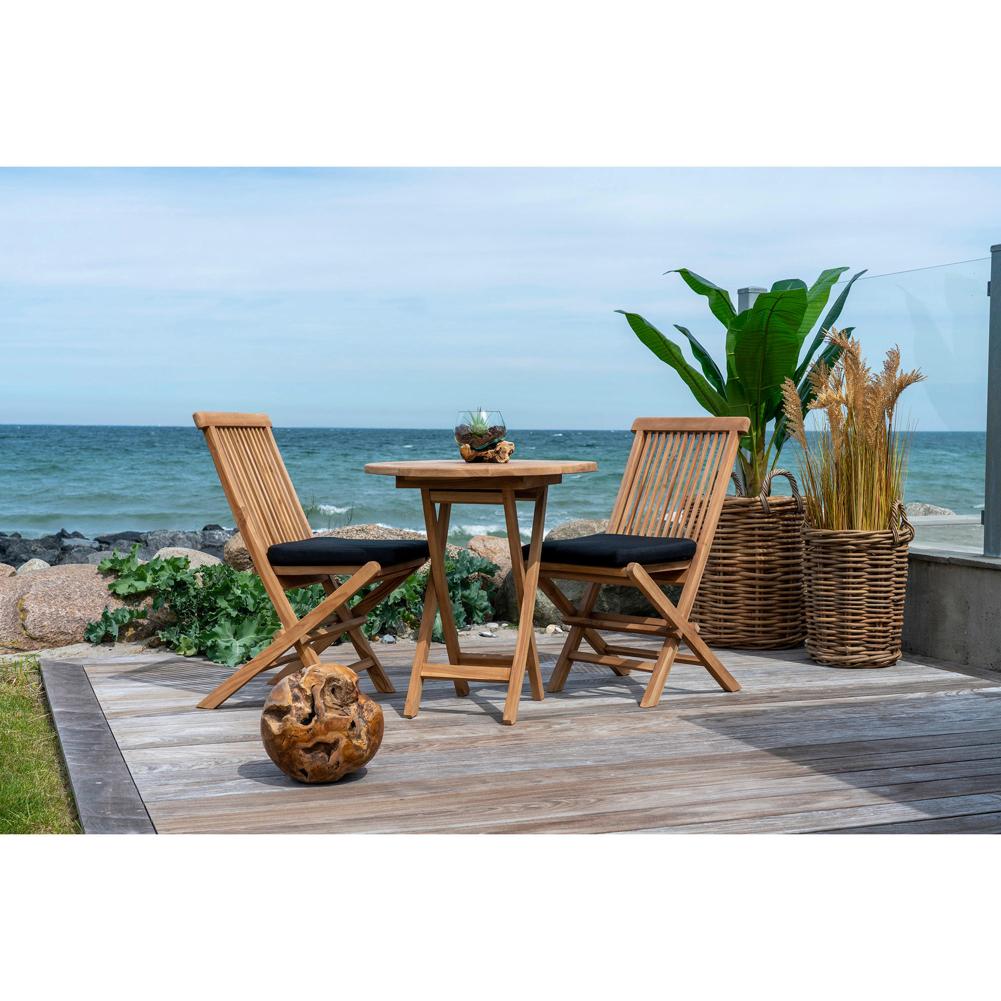 GARTENTISCH 70/70/75 cm  - Braun, MODERN, Holz (70/70/75cm) - MID.YOU