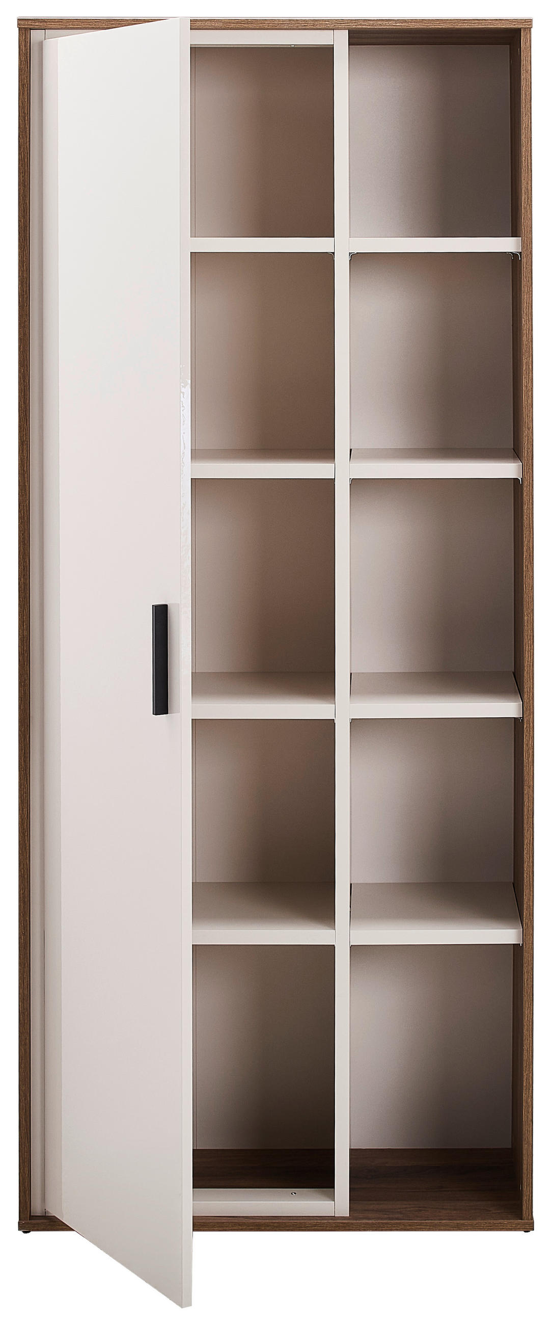 AKTENSCHRANK Nussbaumfarben, Kaschmir  - Kaschmir/Nussbaumfarben, Design, Holzwerkstoff (80,1/189,2/35,3cm) - Stylife