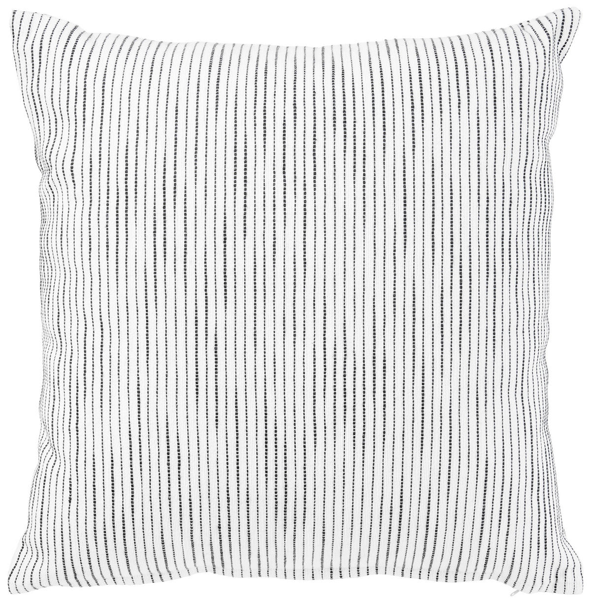 DEKORAČNÍ POLŠTÁŘ 45/45 cm - bílá/černá, Design, textil (45/45cm) - Novel