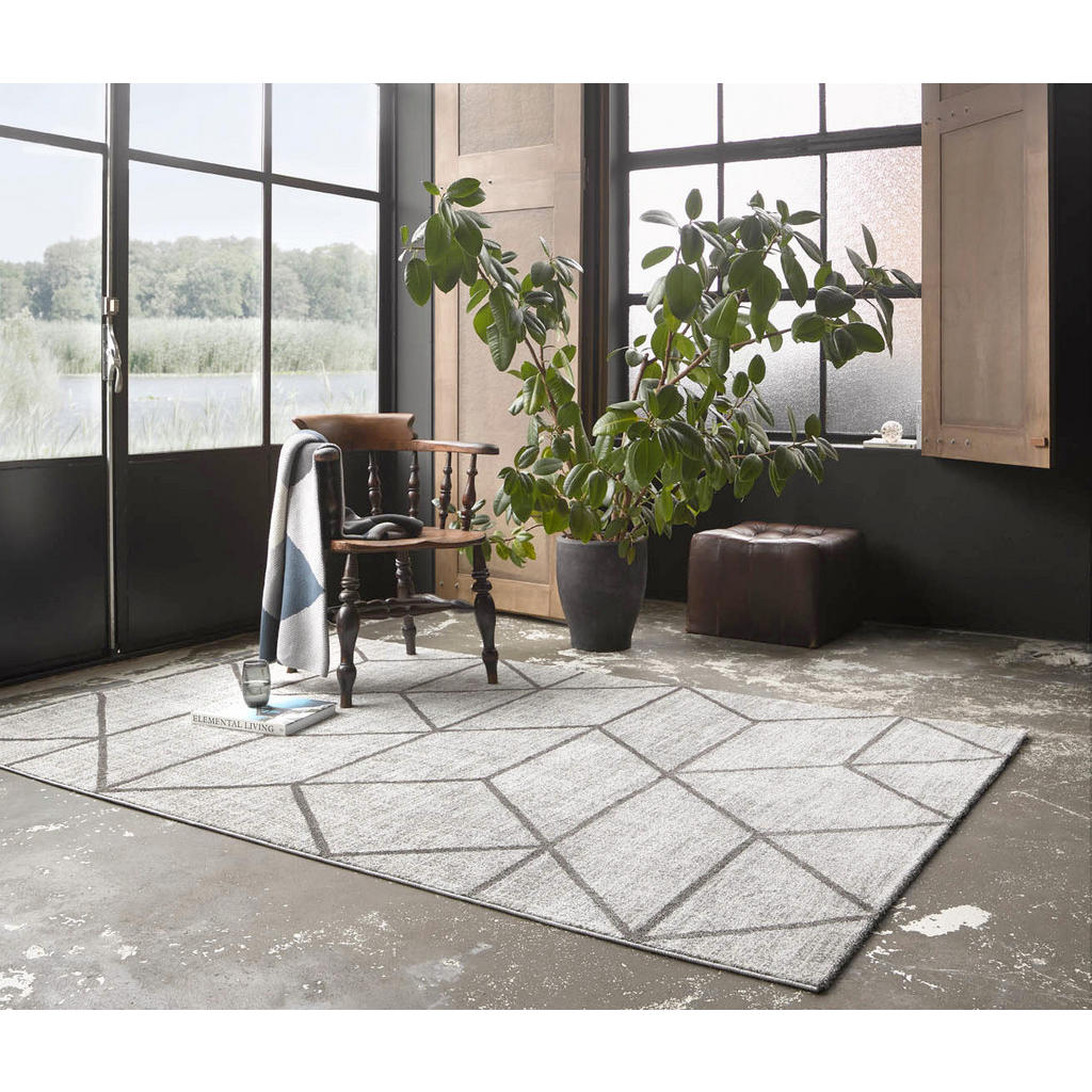 Thumbnail - Novel Webteppich Bossa Lounge, Taupe, Beige, Textil, Graphik, rechteckig, 133x200 cm, Textiles Vertrauen - Oeko-Tex®, Ho...
