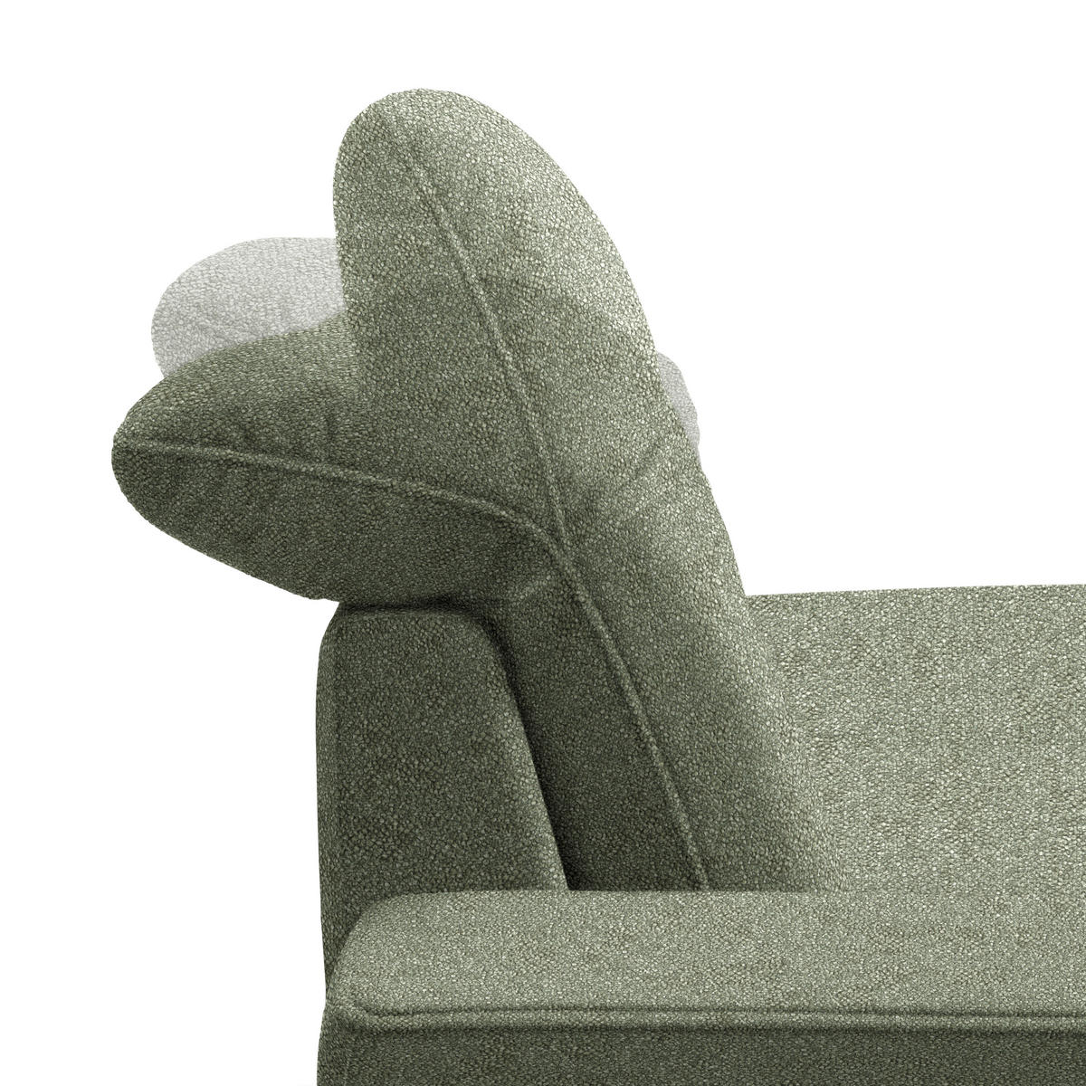 ECKSOFA in Mikrofaser Grün  273/203 cm  - Schwarz/Grün, Design, Textil/Metall (273/203cm) - Johann Jakob