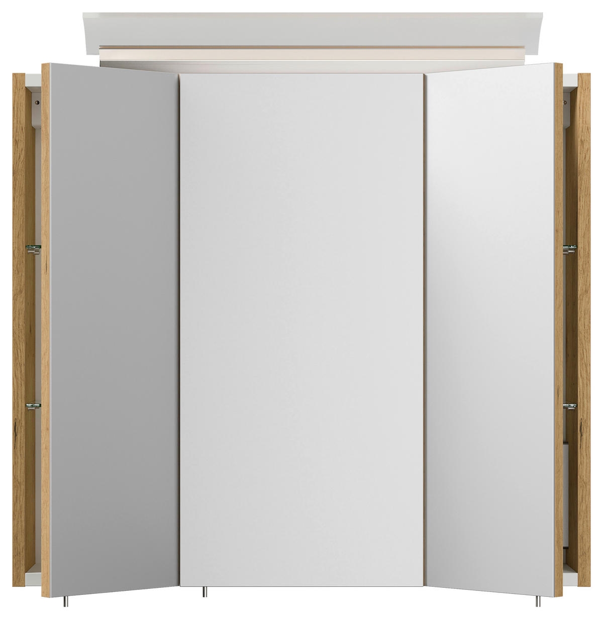 SPIEGELSCHRANK 70/62/17 cm  - Eichefarben, MODERN, Glas/Holzwerkstoff (70/62/17cm) - MID.YOU