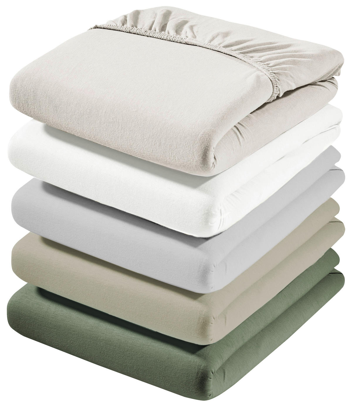 SPANNLEINTUCH Jersey  - Weiß, Textil (100/220/30cm) - Dieter Knoll