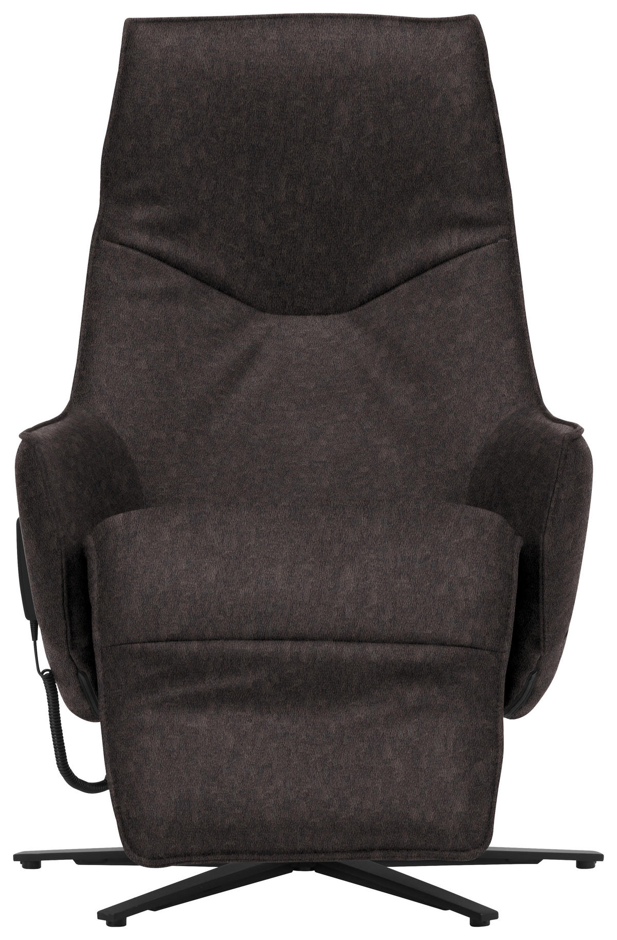 RELAXSESSEL in Leder Mokka  - Anthrazit/Mokka, Design, Leder/Metall (70/85/112cm) - Himolla Komfortklass