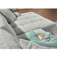 Ecksofa mit Funktion Creme Flachgewebe Zierkissen, Rückenkissen, Bettkasten, Schlaffunktion, Rücken echt, Liegefläche im Originalstoff  - Creme/Schwarz, KONVENTIONELL, Kunststoff/Textil (277/190cm) - Carryhome