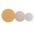COUCHTISCH Akazie massiv rund Goldfarben, Grau - Goldfarben/Grau, Design, Holz (32/40/50/32/40/45cm)