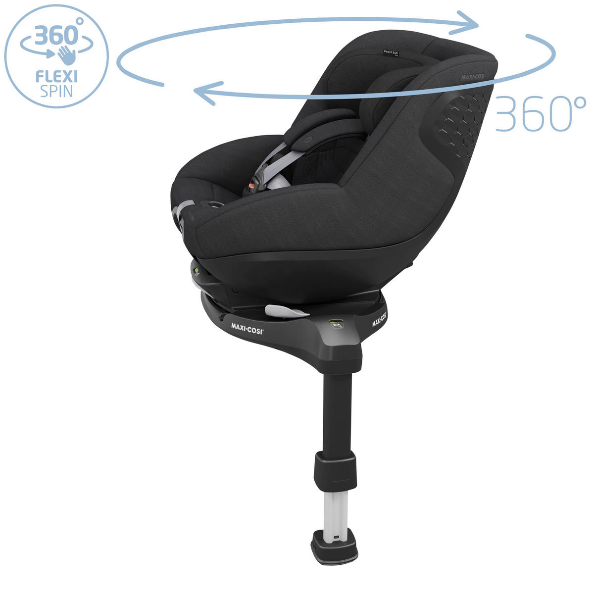 BAKÅTVÄND BILBARNSTOL PEARL 360 PRO  - svart, Basics, metall/textil (43,2/49,6/71,4cm) - Maxi Cosi Pro