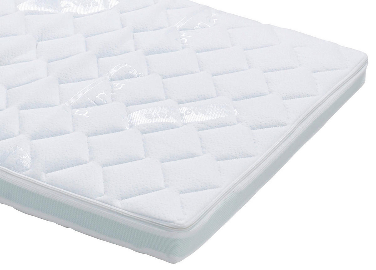 Topper Gamma 160/200 cm Höhe ca. 8 cm  - Weiß, Textil (160/200cm) - Primatex