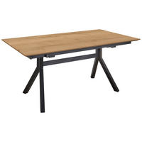 ESSTISCH in Metall, Holzwerkstoff 180/95/76 cm   - Eichefarben/Schwarz, Basics, Holzwerkstoff/Metall (180/95/76cm) - Celina Home