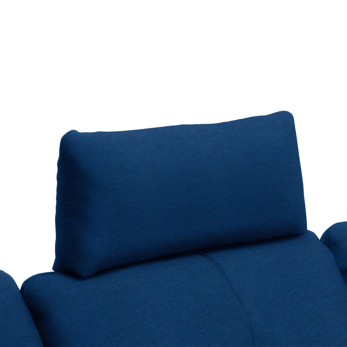 ECKSOFA in Webstoff Blau  - Blau/Schwarz, Design, Textil/Metall (301/179cm) - Chilliano