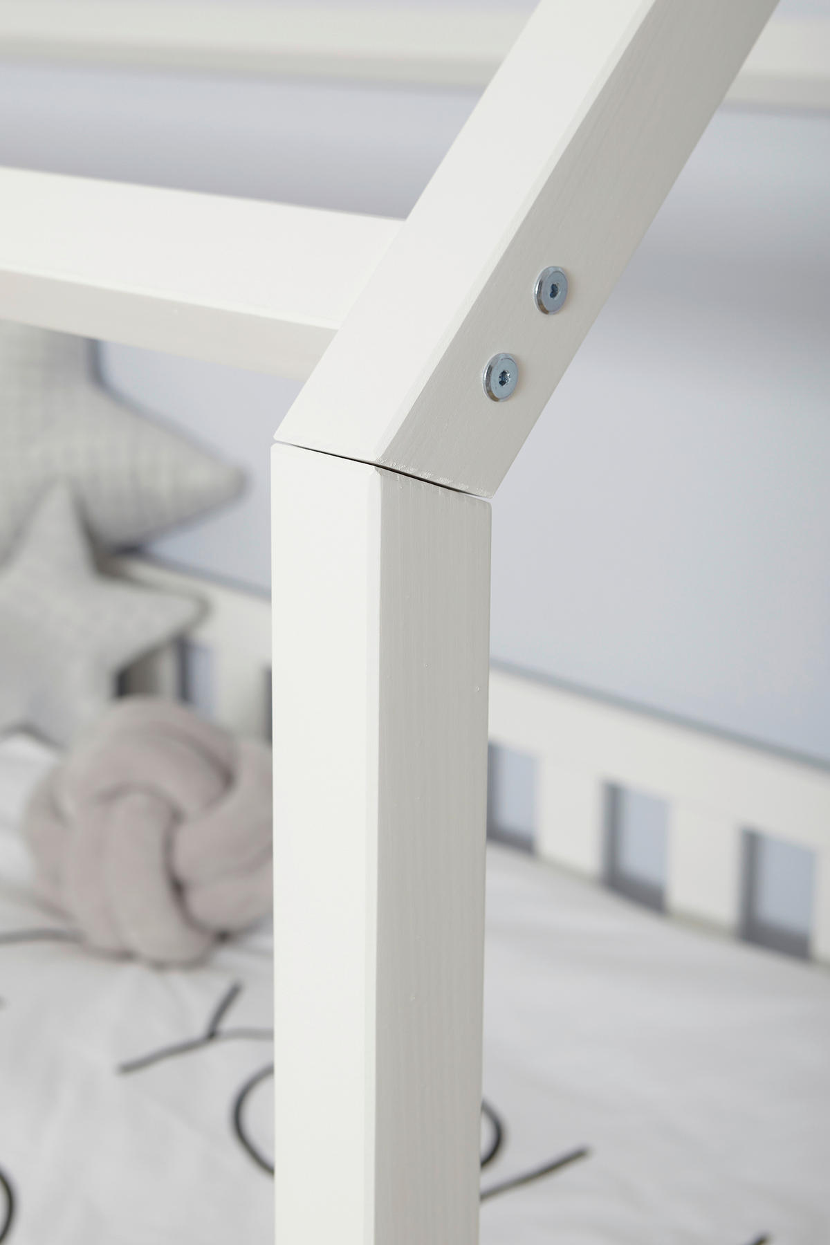 HAUSBETT 90/200 cm Weiss  - Weiss, Modern, Holz (90/200cm) - MID.YOU