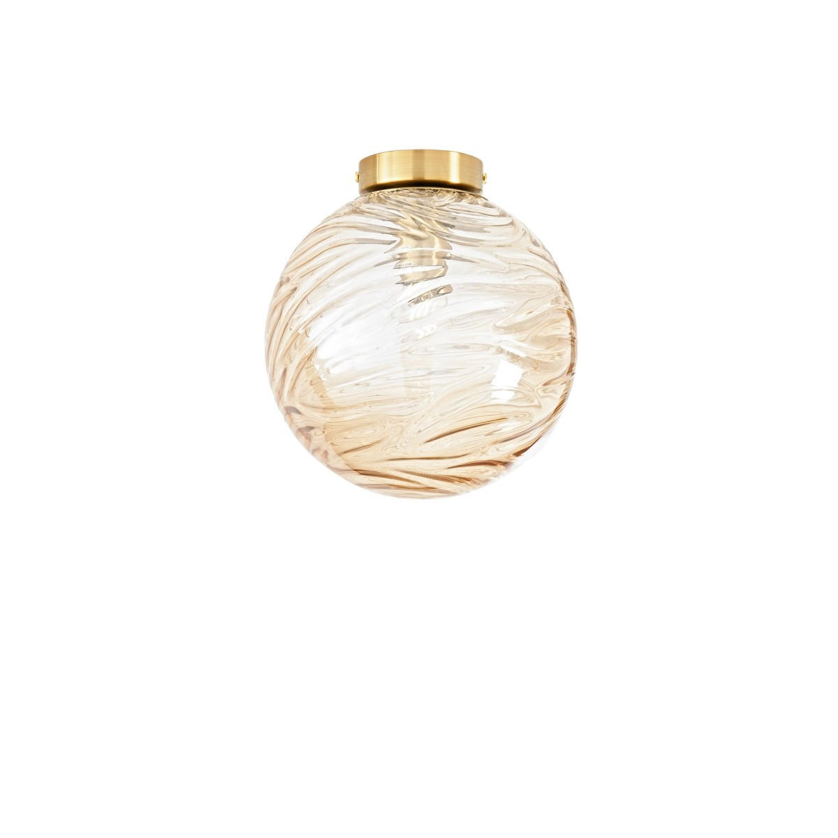 Luce ambiente Design Deckenleuchte Luce Ambiente e Design Gold, Bernstein 25 cm