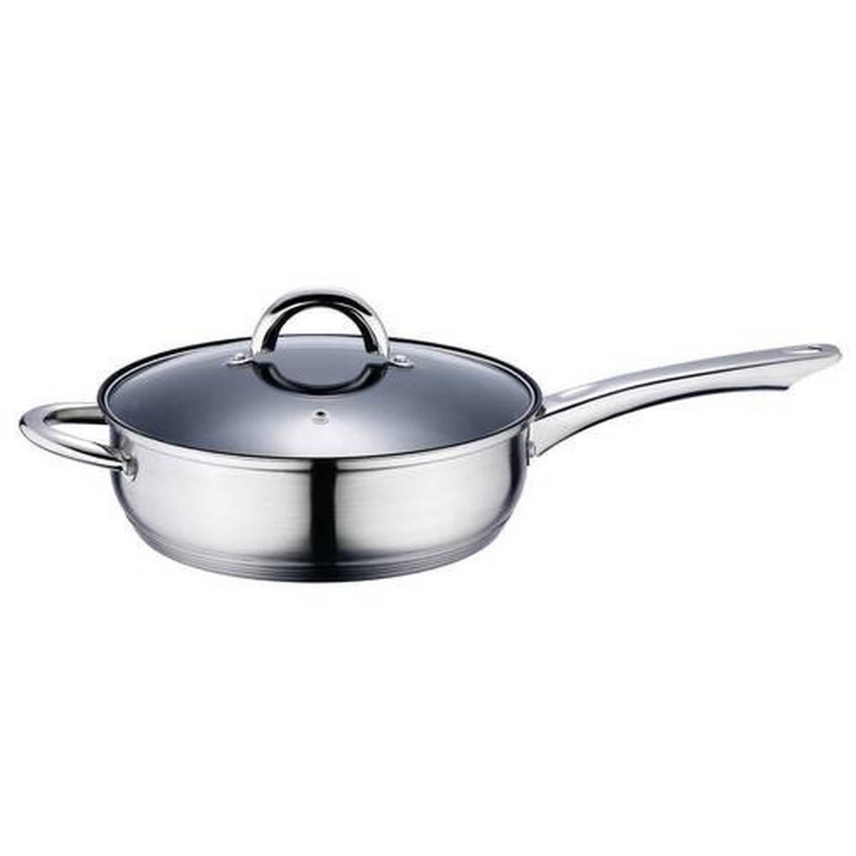 KOCHTOPFSET 12-teilig  - Edelstahlfarben/Transparent, MODERN, Glas/Metall