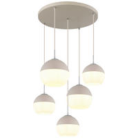 HÄNGELEUCHTE 75/120 cm   - Sandfarben/Chromfarben, Trend, Glas/Metall (75/120cm) - Collet's Monde