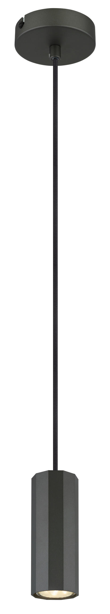 HÄNGELEUCHTE 10/120 cm    - Grau, Design, Metall (10/120cm) - Globo