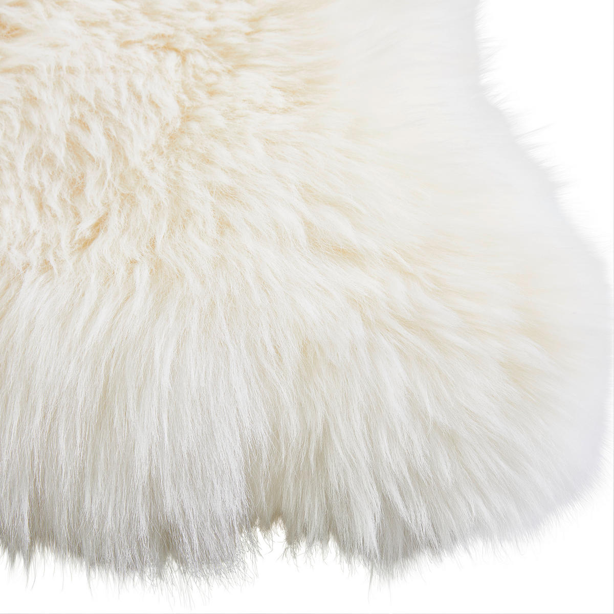 SCHAFFELL 50/80 cm Weiß  - Weiß, Natur, Fell/Textil (50/80cm) - Linea Natura