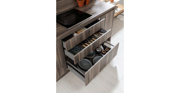 EINBAUKÜCHE   - KONVENTIONELL, Holzwerkstoff - Novel